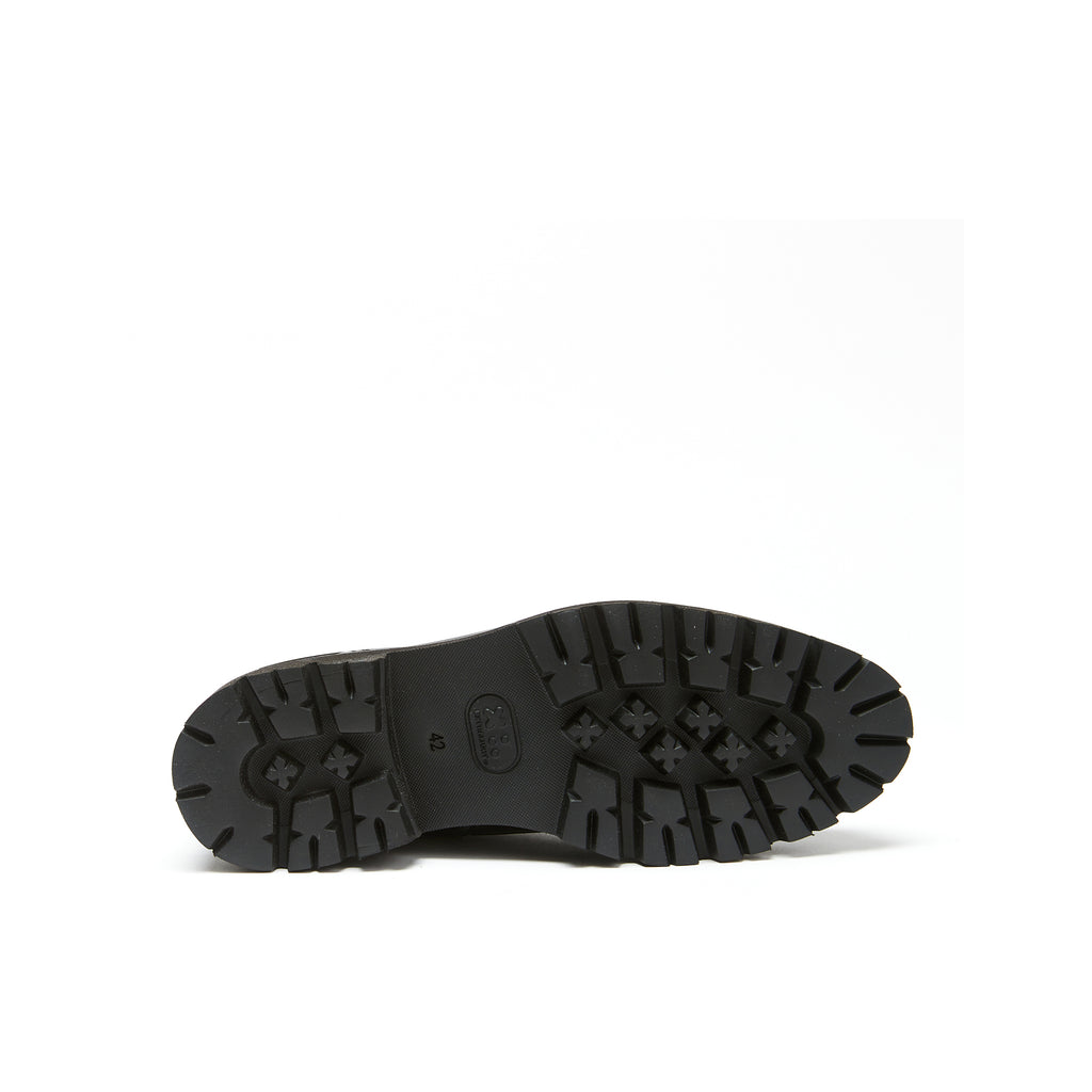 Botines Con Puntera Recta - Marrón Oscuro - Hombre