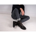 Botines Con Puntera Recta - Marrón Oscuro - Hombre