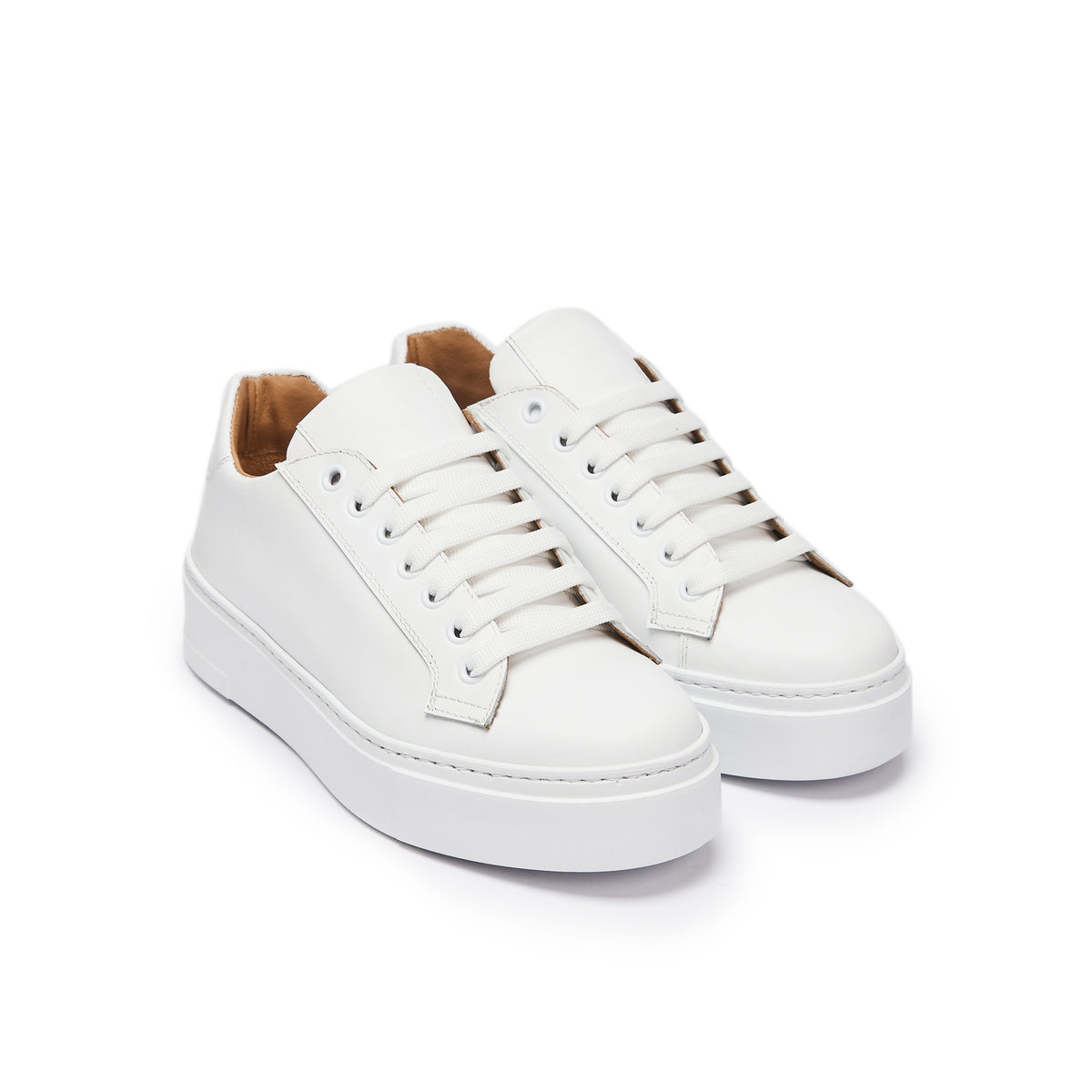 Baskets À Lacets Classiques - Blanc - Homme