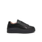 Classic Lace-Up Trainers - Black - Women