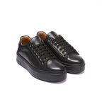 Classic Lace-Up Trainers - Black - Women