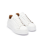 Classic Lace-Up Trainers - White - Women