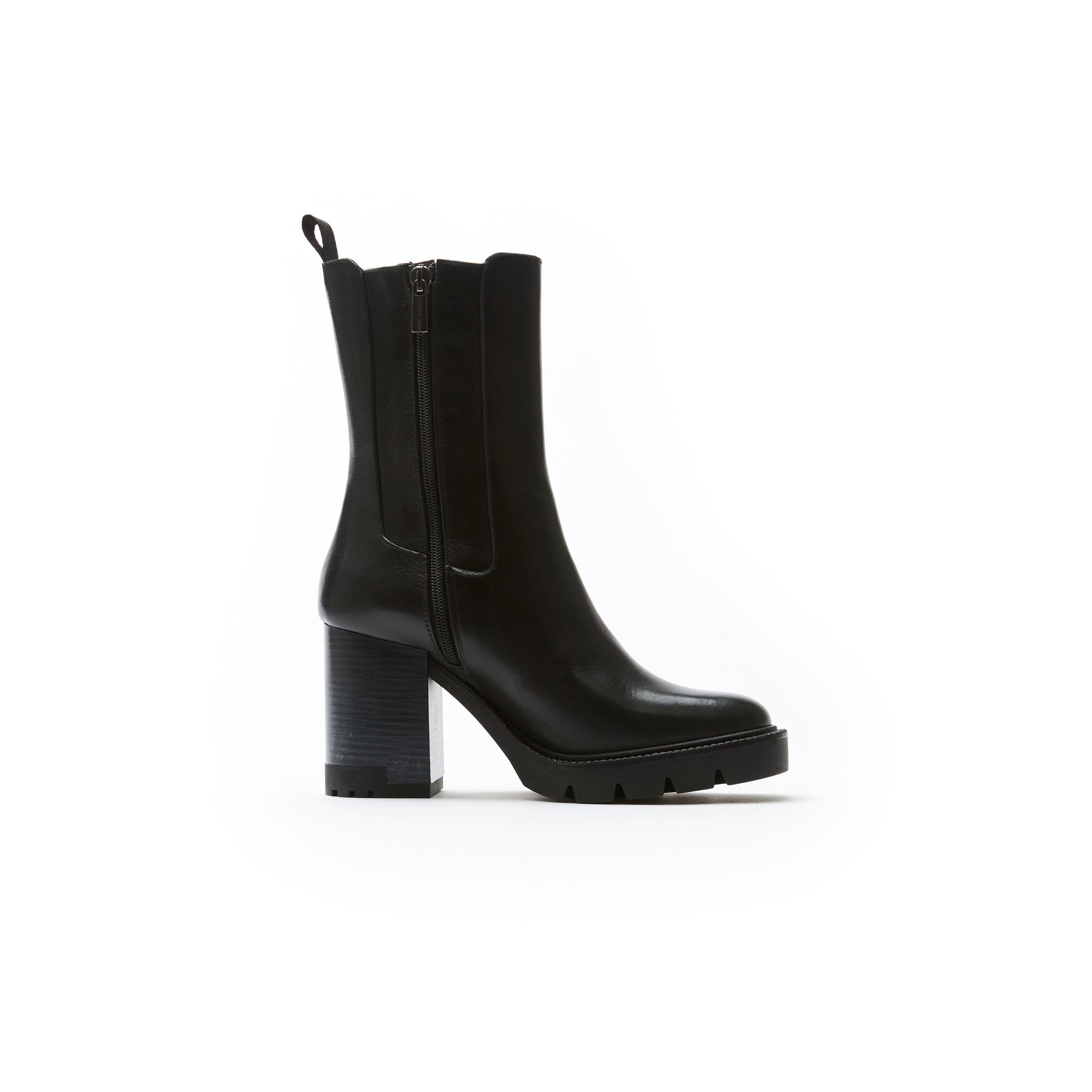 Heeled Chelsea Boots - Black - Women