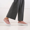 Baskets Classiques À Lacets - Rose - Femme