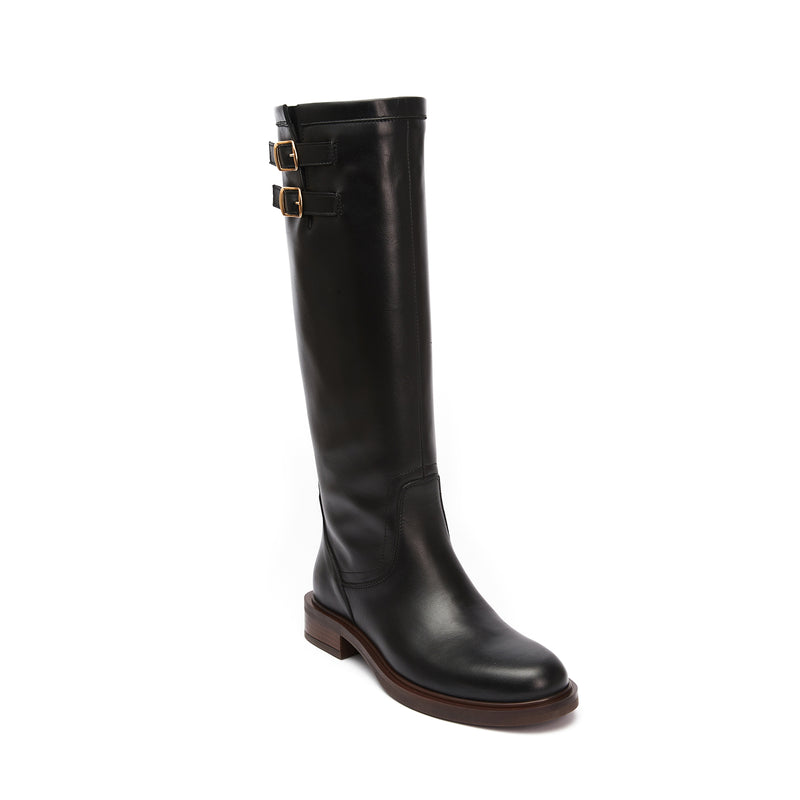 Bottes Tubulaires Haute - Noir - Femme