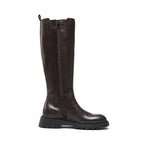 British Passport - High Boots - Dark Brown - Women
