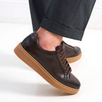 Baskets Classiques À Lacets - Marron Foncé - Homme