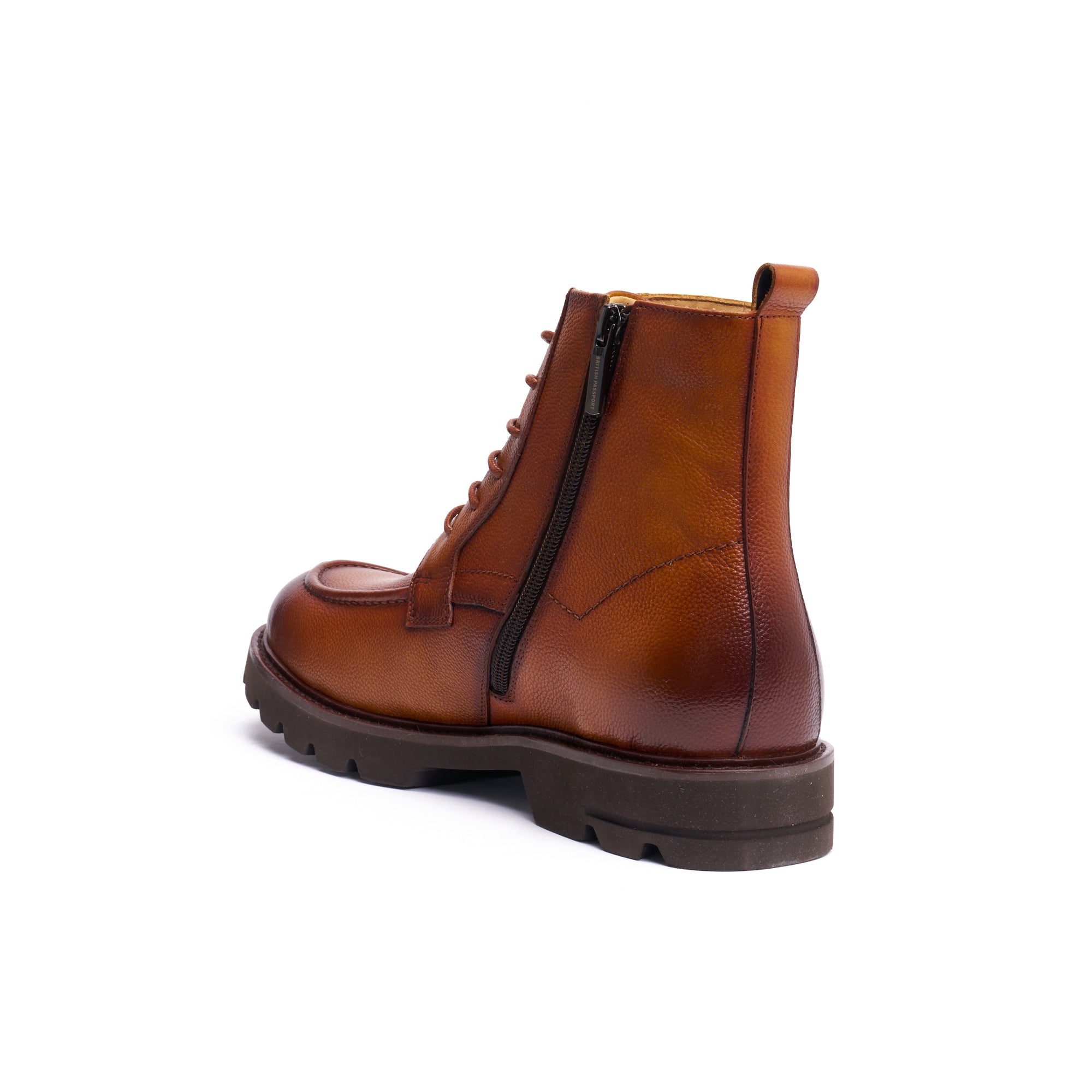 Botines Derby Apron - Marrón Claro - Hombre
