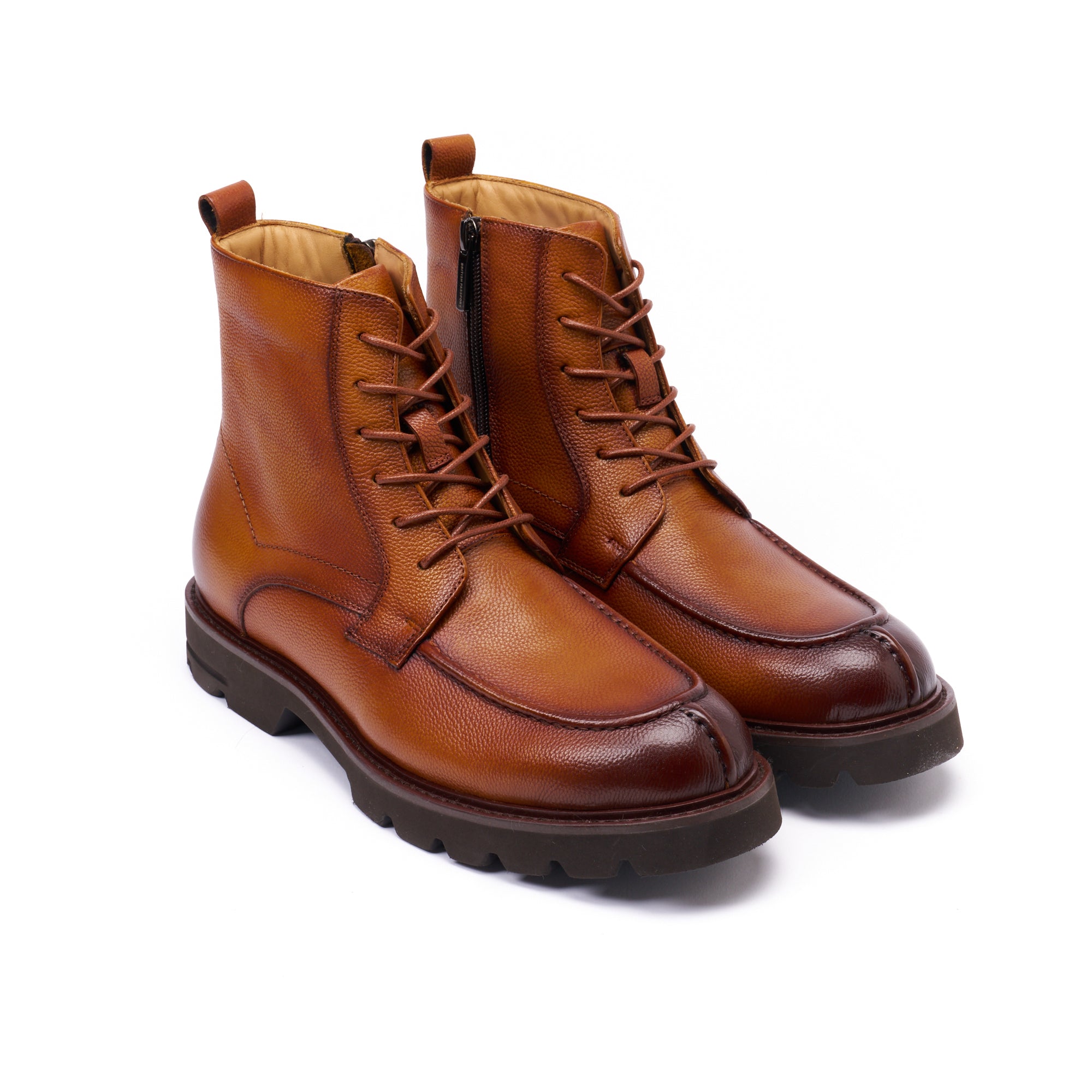 Botines Derby Apron - Marrón Claro - Hombre