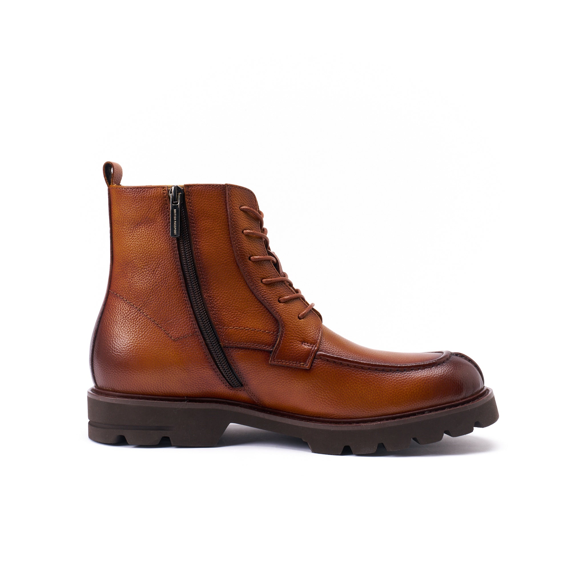 Botines Derby Apron - Marrón Claro - Hombre