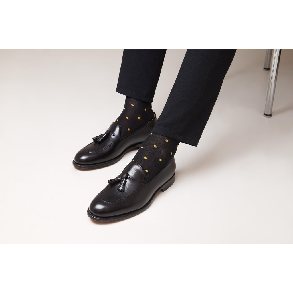Tassel Loafers - Black - Men