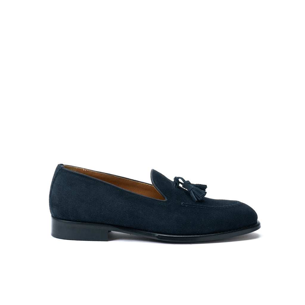 Tassel Loafers - Navy Blue - Men