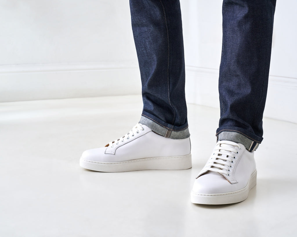 Baskets Classiques À Lacets - Blanc - Homme