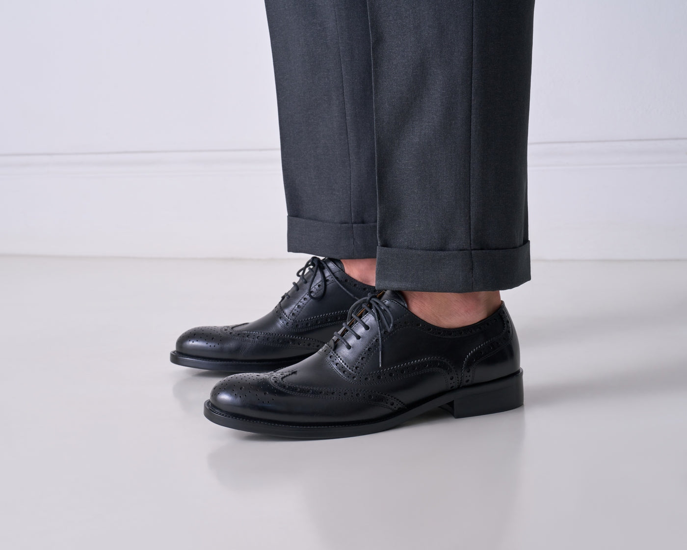 Richelieu À Bout Fleuri - Noir - Homme