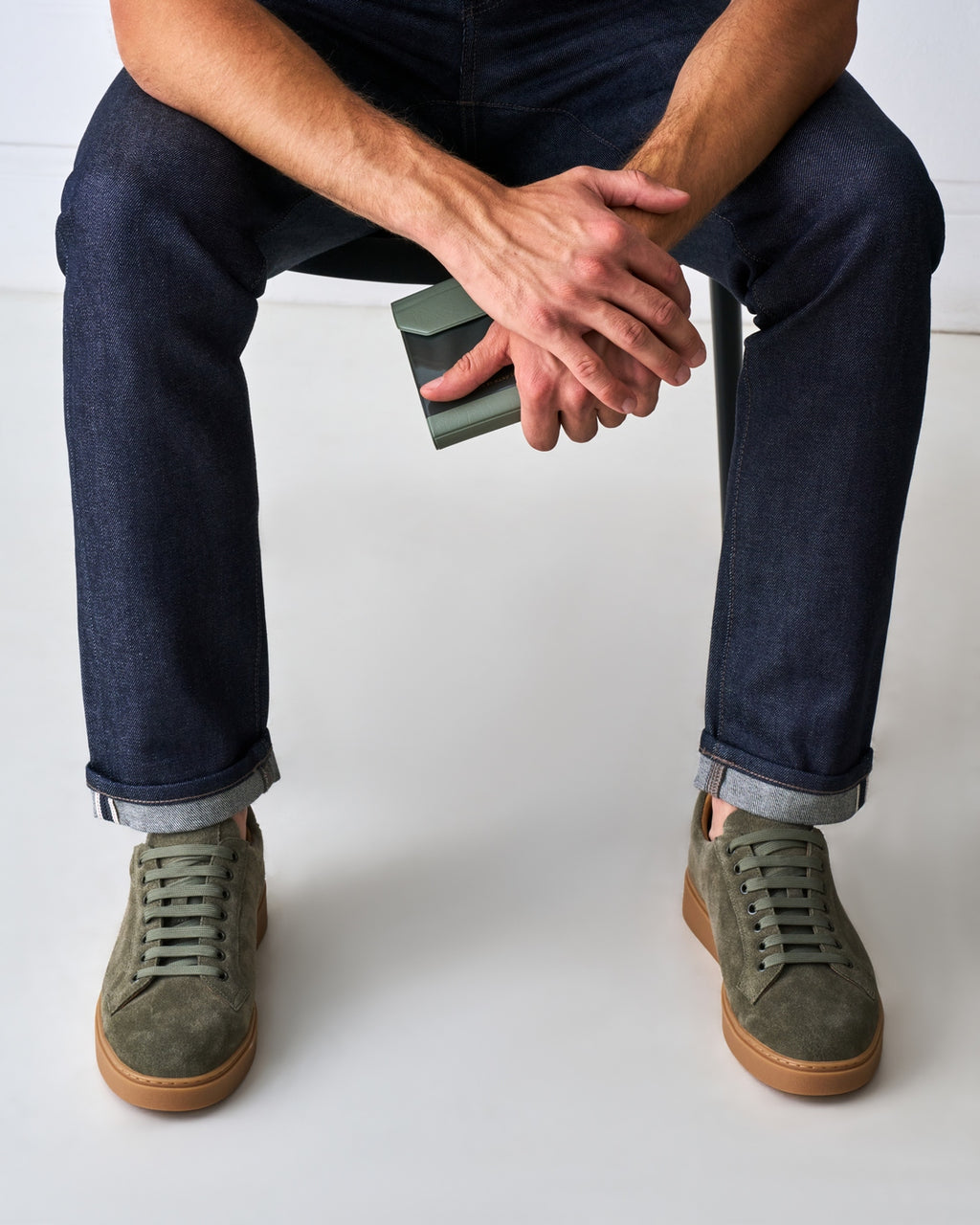 Sneakers Classiche con Lacci - Verde Tè - Uomo