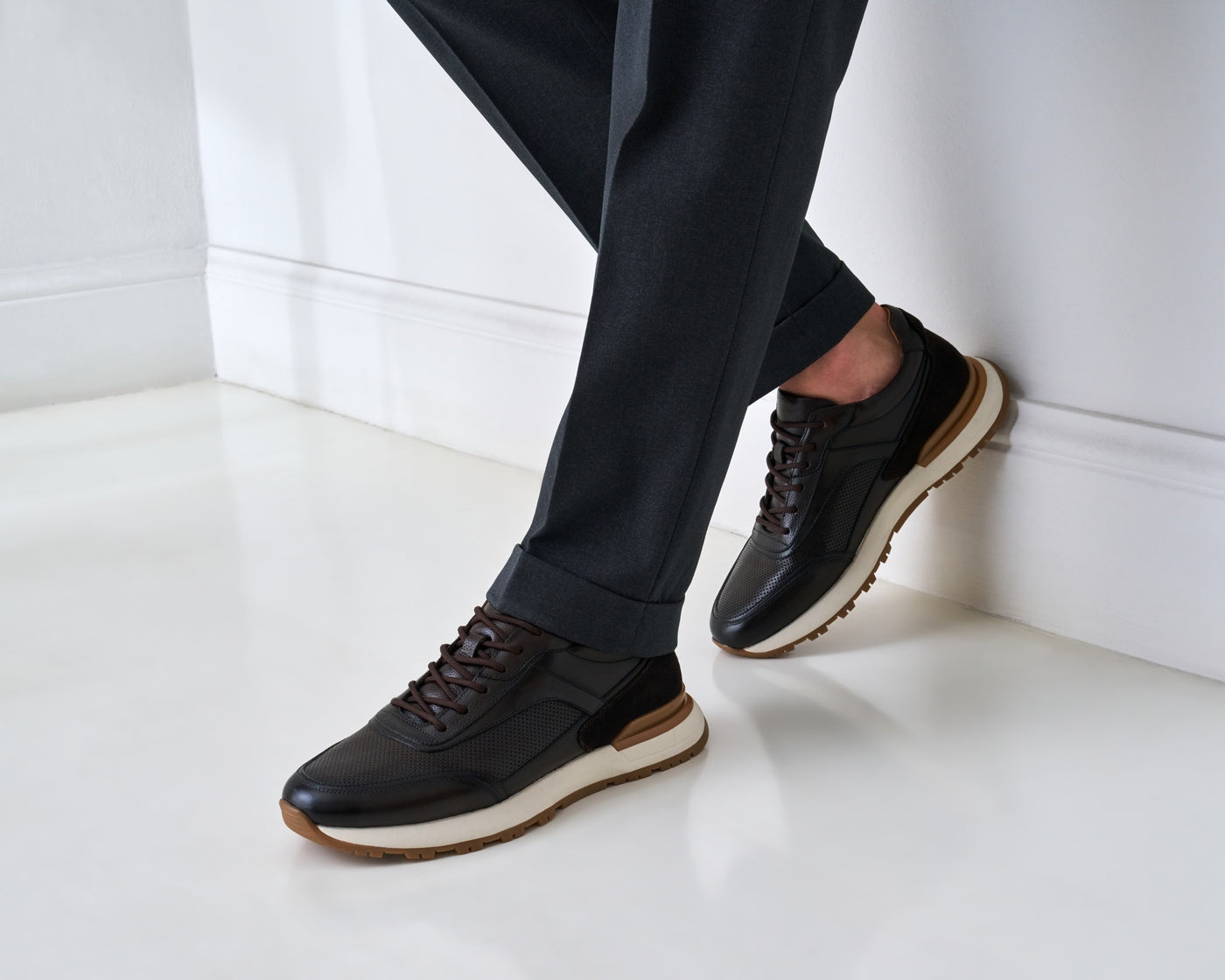 Baskets - Marron Foncé - Homme