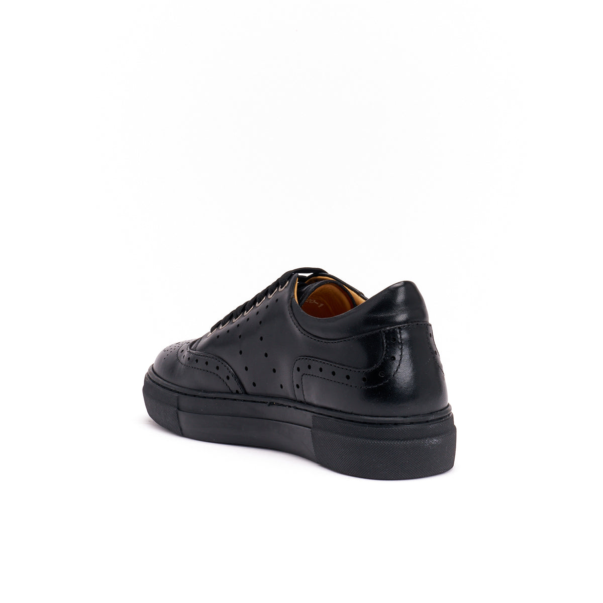 Sneakersy z ozdobnymi przeszyciami – Czarne – Damskie