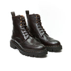 Bottes Derby À Bout Golf - Marron Foncé - Femme