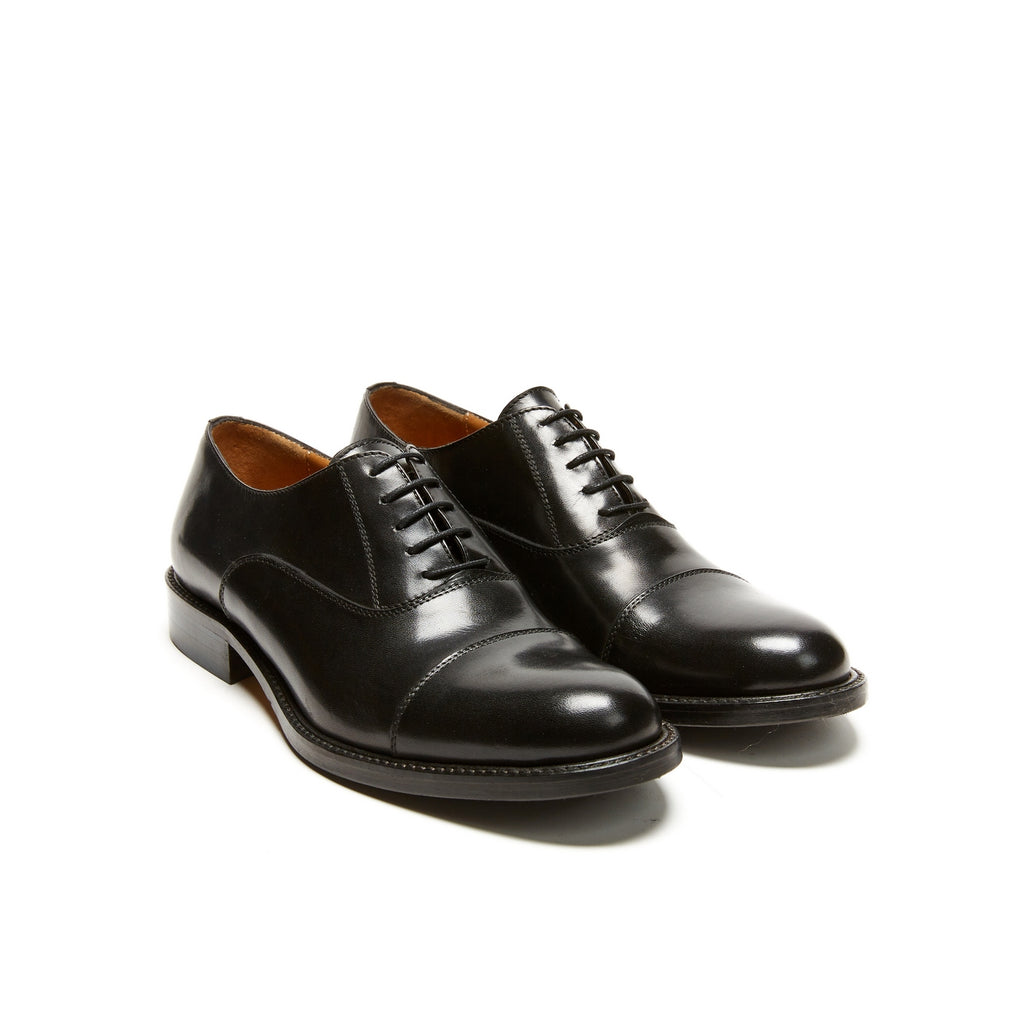 Zapatos Oxford con puntera recta - Negro - Mujer