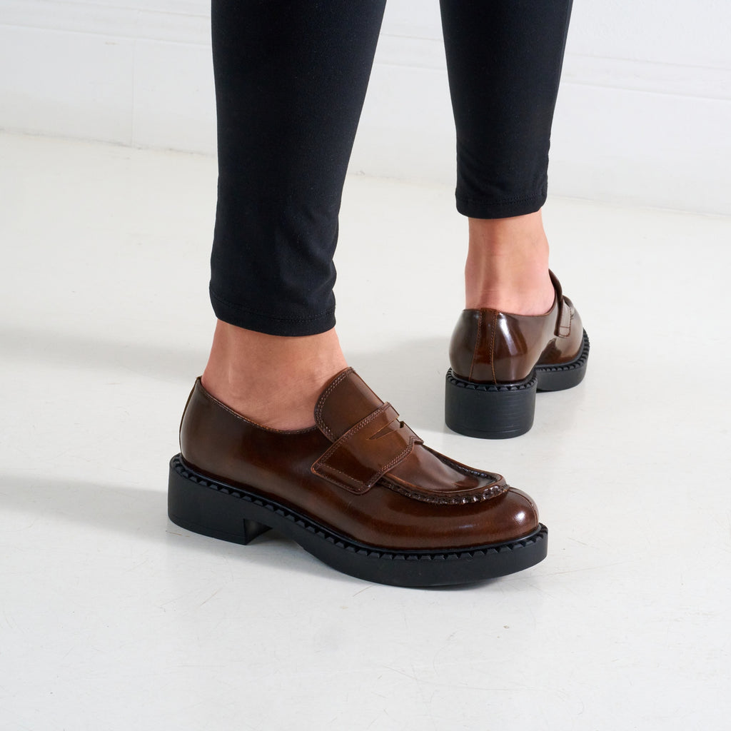 Penny Loafers - Brown - Women