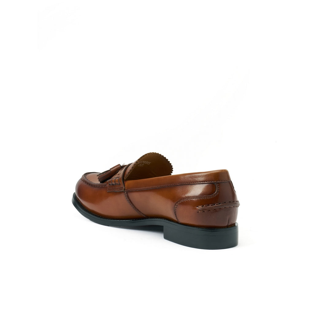 Tassel Loafers - Brown - Women