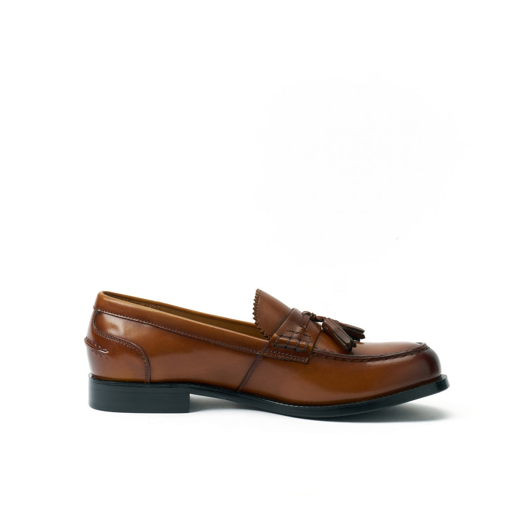 Tassel Loafers - Brown - Women