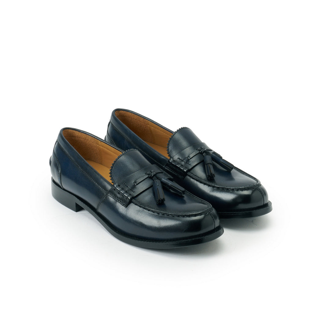 Mocassins À Pampilles - Bleu Marine - Femme
