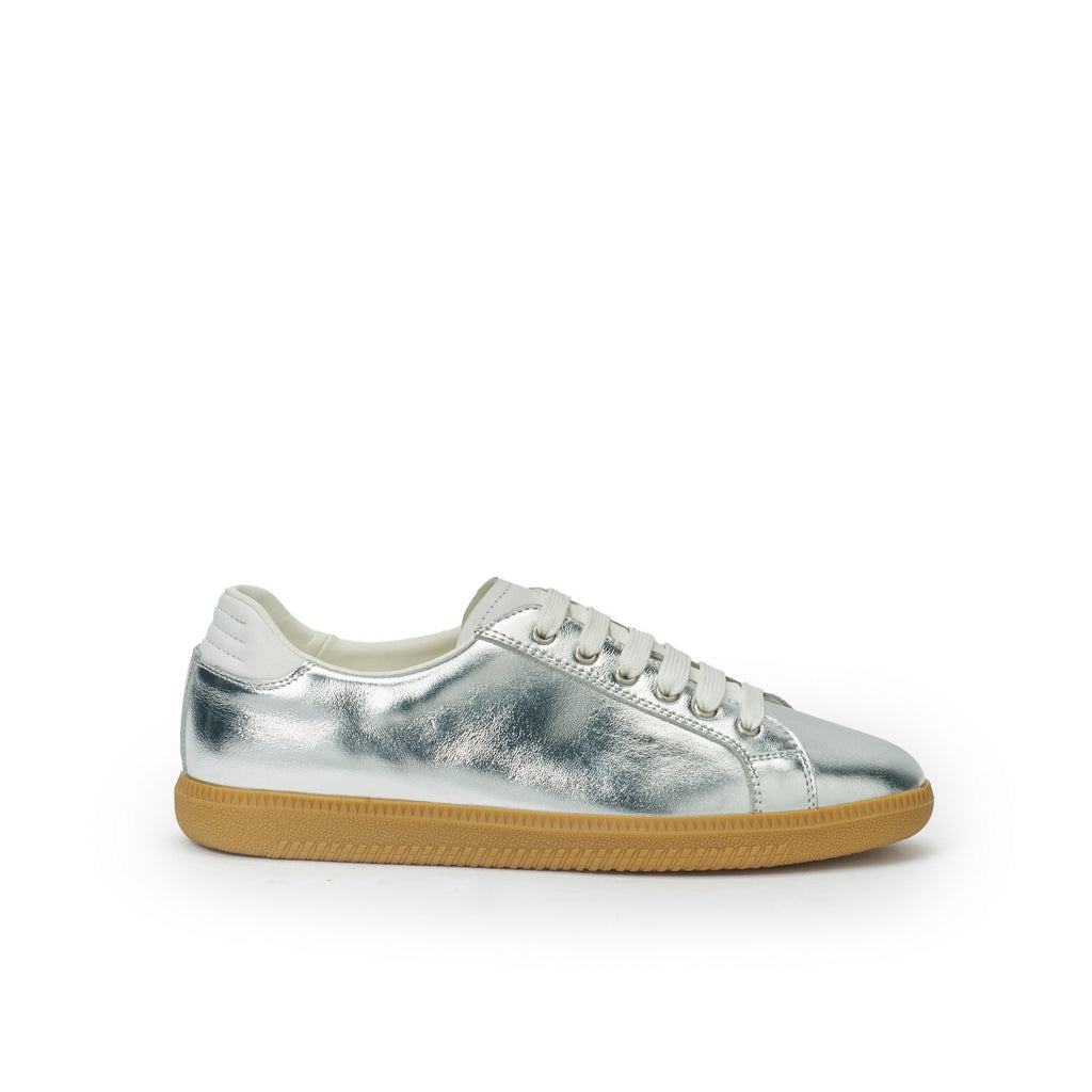 Low-Top Trainers - Silver - Women