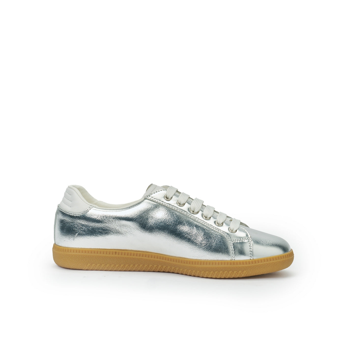 Low-Top Trainers - Silver - Women