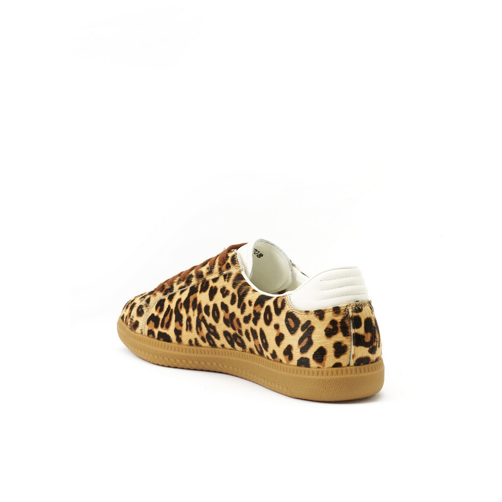 Low-Top Trainers - Leopard Print - Women