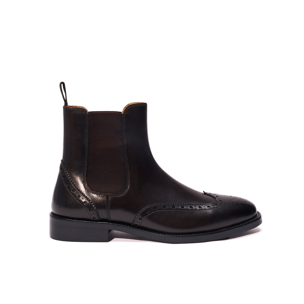 Chelseaboots - Donkerbruin - Dames