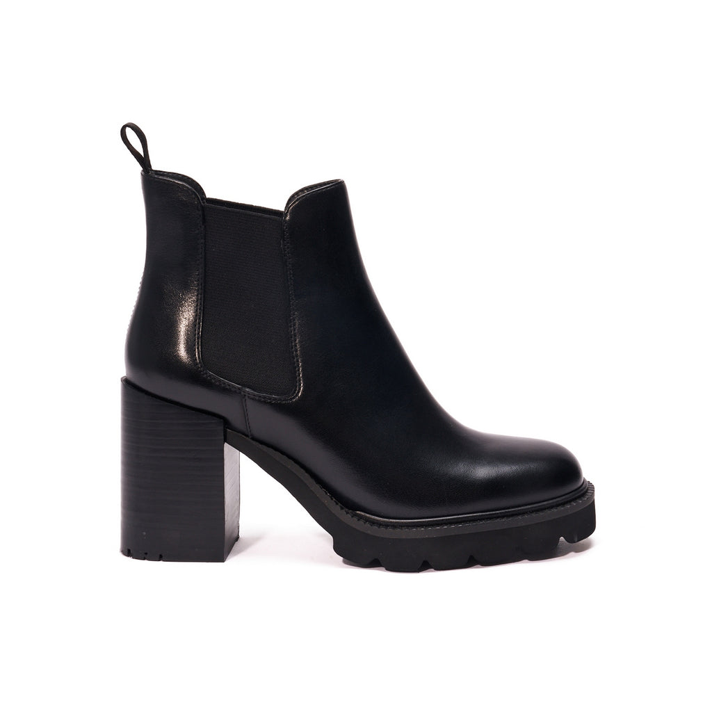 Botines Chelsea con tacón - Negro - Mujer