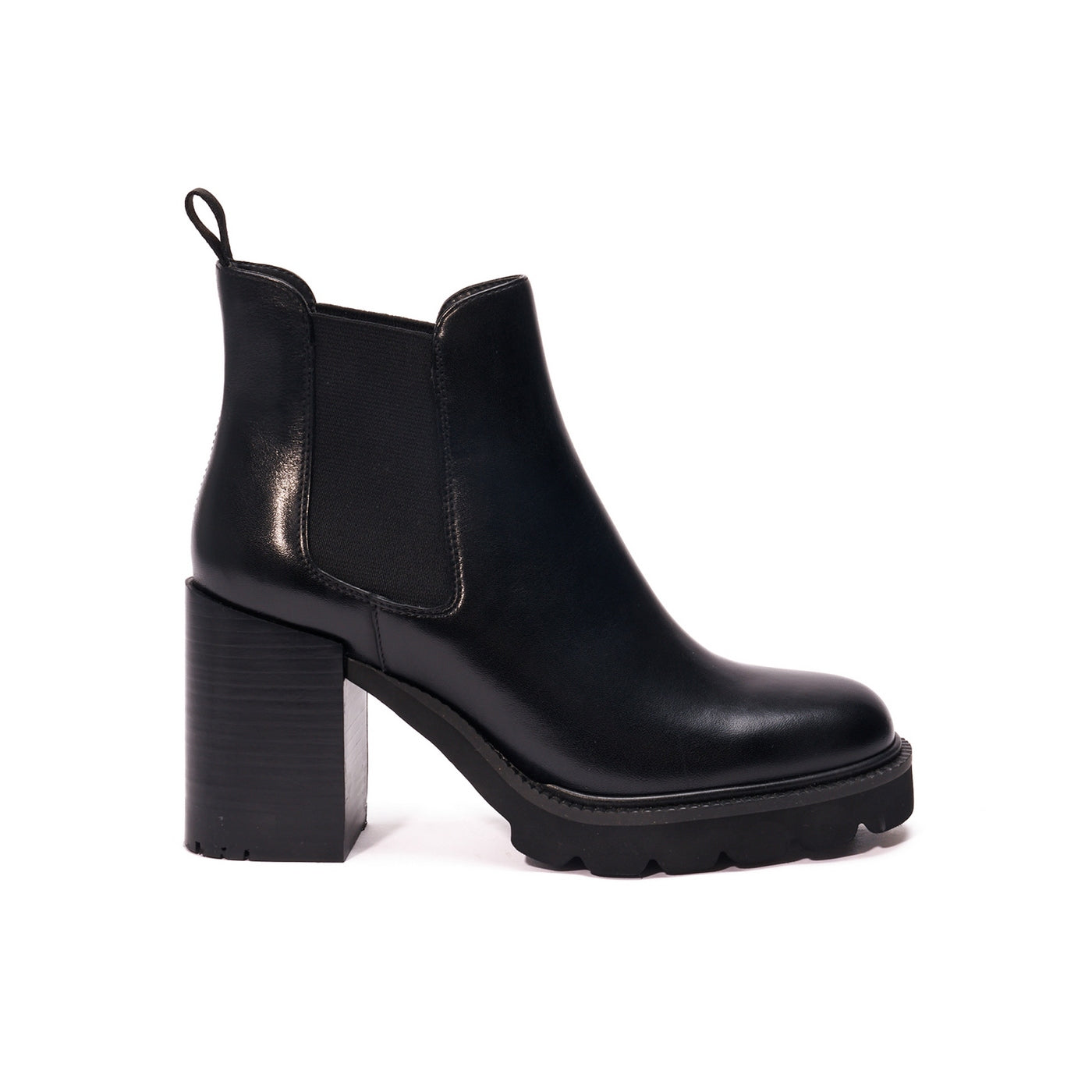 Botines Chelsea con tacón - Negro - Mujer