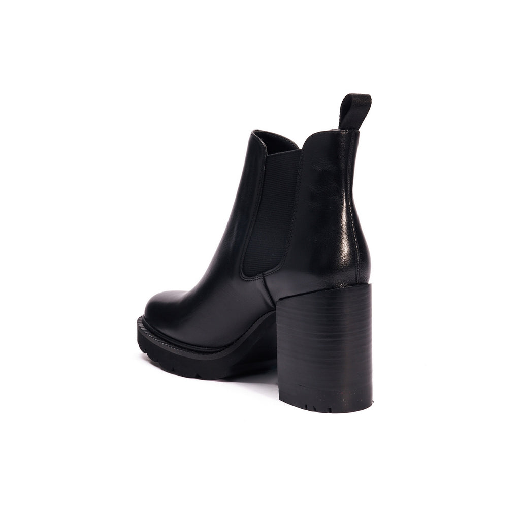 Botines Chelsea con tacón - Negro - Mujer