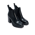 Botines Chelsea con tacón - Negro - Mujer