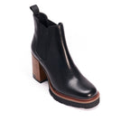 Boots Chelsea À Talon - Noir - Femme