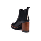 Boots Chelsea À Talon - Noir - Femme