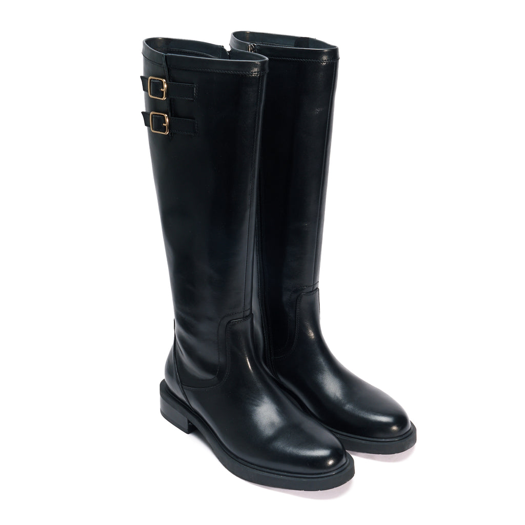Bottes Hauteur Genou - Marron Foncé - Femme