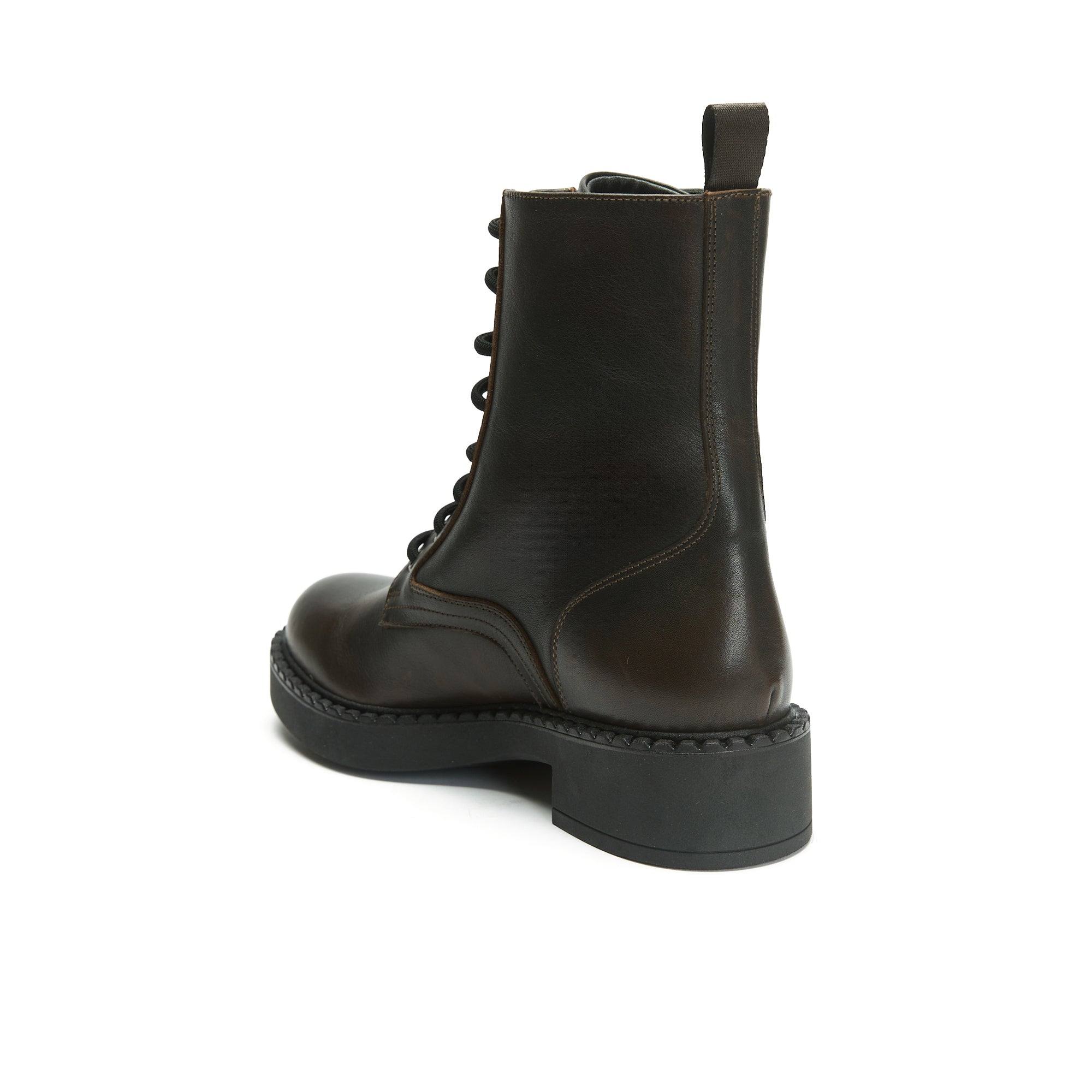 Bottines Derby À Lacets - Marron Foncé - Femme