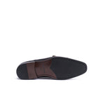 Straight-Toe Monk Strap Shoes - Black - Men