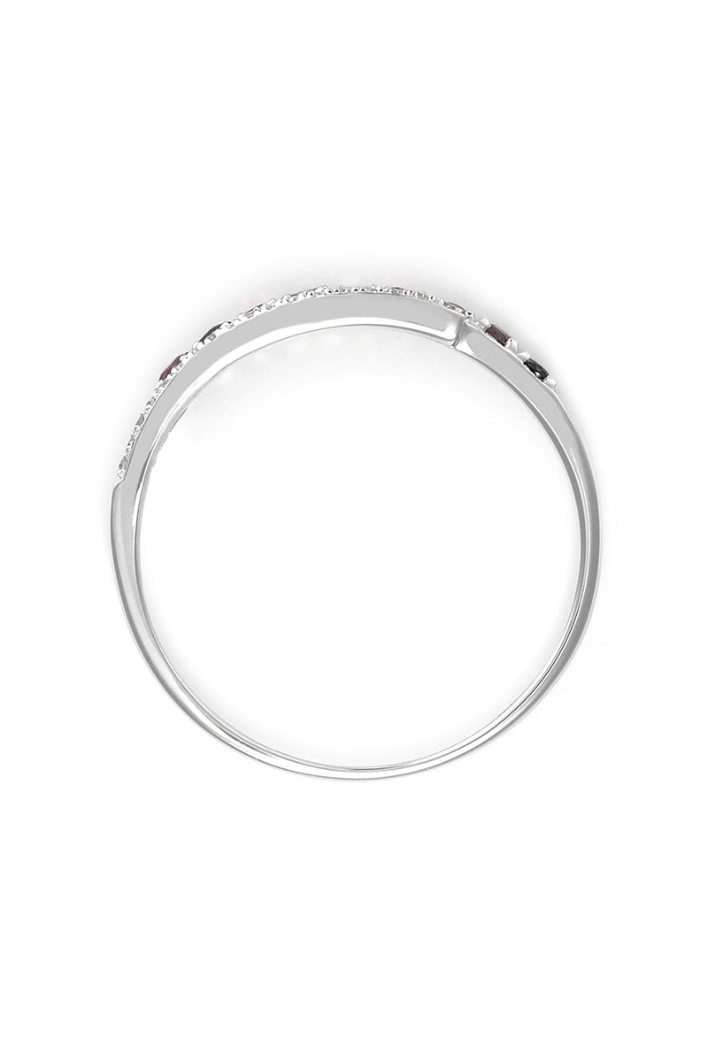 Bague "Passion Scintillante" D0,045/18 Mx0,28/9
