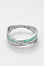 Bague "Rêve D'Émeraude" D0,08/27 E0,19/13