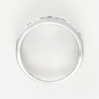 "Princesses Sapphire" Ring, 0.17/18 diameter, 1.7/26 sapphire - 375/1000 White Gold