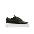 Zapatillas deportivas con puntera perforada - Negro - Mujer