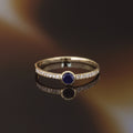 Anillo “Solo Zafiro” 0.27Ct/1 Oro Amarillo 375/1000