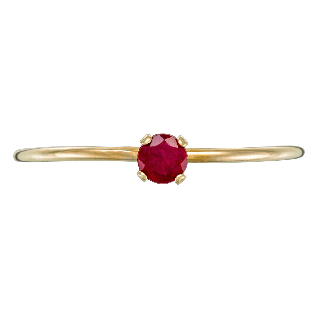 "Only One" Rubi Ring, 375/1000 Yellow Gold