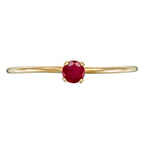 "Only One" Rubi Ring, 375/1000 Yellow Gold