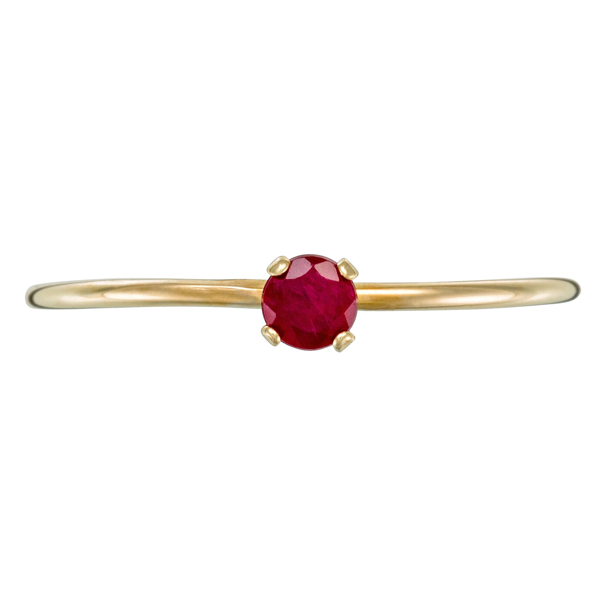 "Only One" Rubi Ring, 375/1000 Yellow Gold