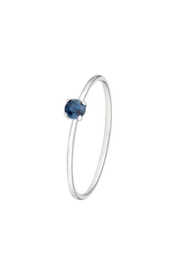 Ring "Only One 0.54Ct/1" Sapphire, 375/1000 White Gold