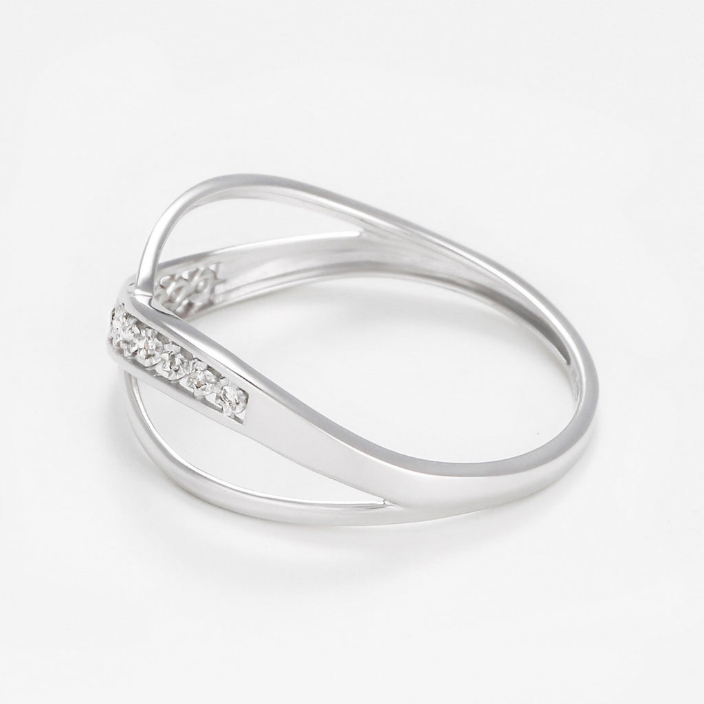 Anillo “Enlazado” D0.02/12 – Oro blanco